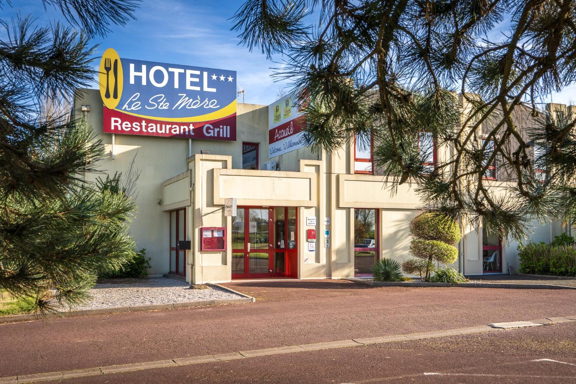 Logis Hotel Restaurant Le Sainte Mere Sainte-Mere-Eglise Exterior foto